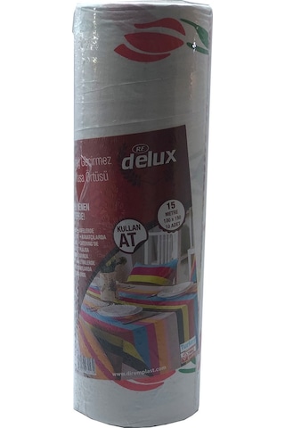 Delux Masa Örtüsü Kağıt Kullan At 10 Lu 15mt 100x150 0130 Çok Renkli