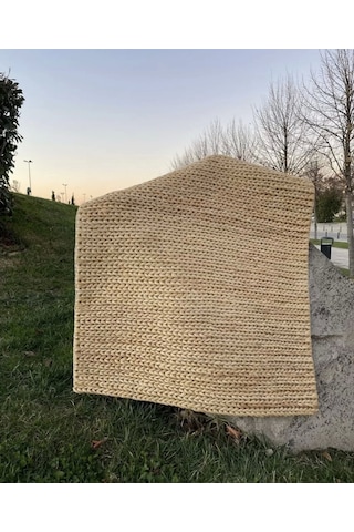 Eko Halı Flatweave Choti Cream Dekoratif Jüt Kilim