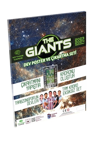 Mythos Cards Trabzonspor The Gıants Dev Poster Ve Çıkartma Seti