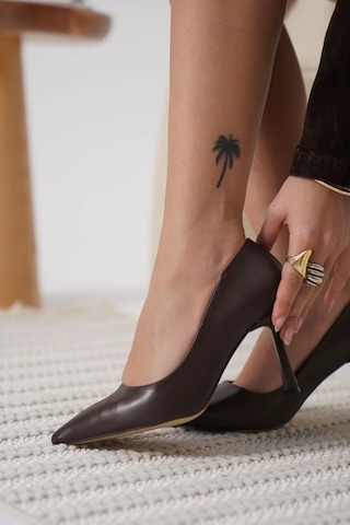 Trendella Kadın Acı Kahve Stiletto Tr08ms26c Siyah