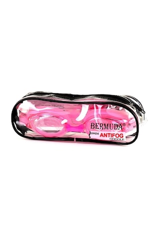 Çantalı Bermuda Bestway Antifog Yüzücü Gözlüğü Prof pembe Beyaz