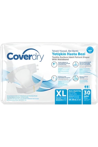 Coverdry Yetişkin Hasta Bezi XL 30'Lu