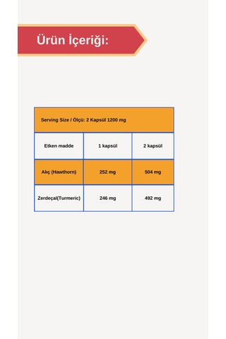 Afye Hawthorn Turmeric 60 Kapsül