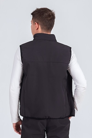 Vatan Tekstil Softshell Dik Yaka Erkek Yelek Füme