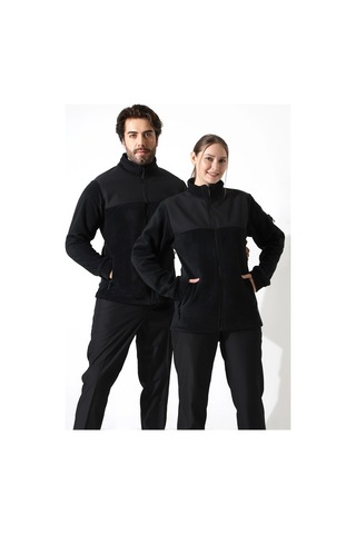 Soft Shell Robalı Unisex Polar Mont - Siyah Siyah