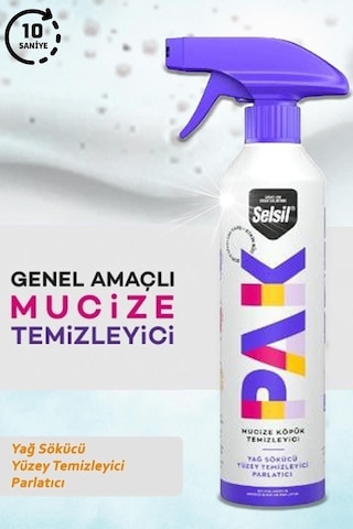 Selsil Pak Mucize Köpük Sprey Temizleyici 500 Ml
