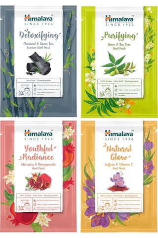 Himalaya Etkili Kağıt Yüz Maskesi Seti 4 x 30 G