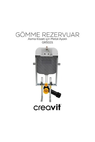 Gömme Rezervuar Seti, Mat Gri Renk