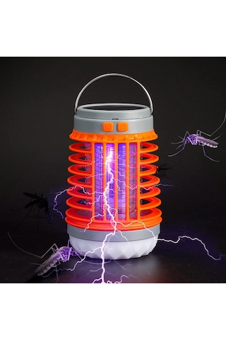 Reedark Güneş Enerjili Dışarıda Sıvı Geçirmez Usulü, Usb Şarjlı, Zayıf Gürültülü, El Tutan, Çok Fonksiyonlu Kamp Işığı Ve Bahçe Kovucu Turuncu W890-1