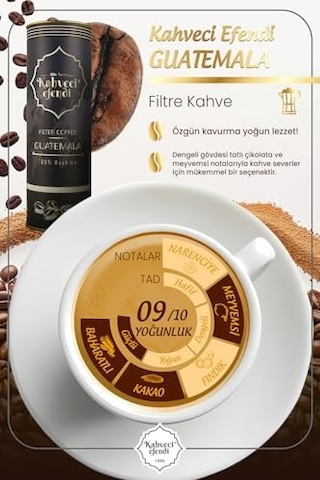 Efendi Guatemala Filtre Kahve Premium Teneke Kutu 150 Gr S