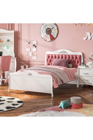 Meltem Kids Prestij Krem Genç Odası Tek Kişilik Karyola 120x200 Cm