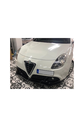 Alfa Romeo Giulietta 3 Parça Ön Lip Plastik Parlak Siyah Karlık-ön-ek-bodykit 2010+