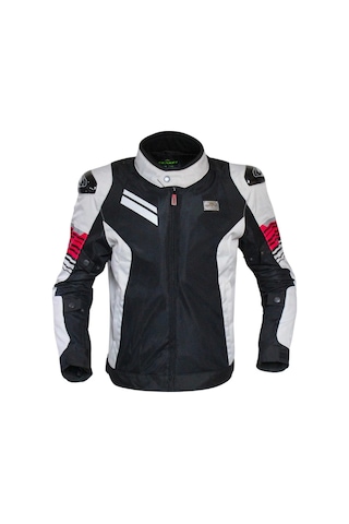 Benkai Kaito 592 Fileli Motosiklet Montu Açık Gri Siyah 2XL
