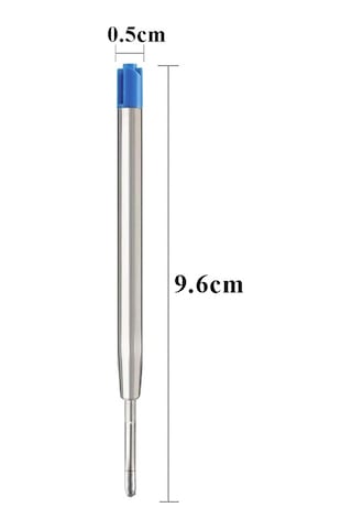 Scrikss Mavi Tükenmez Kalem Yedeği Metal 0.7mm 5 Adet Tükenmez Kalem Refili Tükenmez Kalem Yedeği Mavi