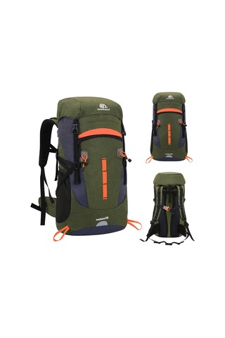 Neevoyu 50l Yeşil Outdoor Sırt Çantası - Su Geçirmez Oxford Kumaş, Rafinerli Bölmeler, Konforlu Omuz Askıları İle Bisiklet, Dağcılık, Yürüyüş Yeşil