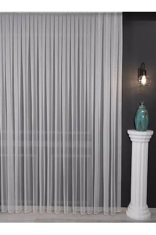 Petek Dokulu Eteği Kurşunlu Grek Tül Perde / Ölçünüze Özel Dikim