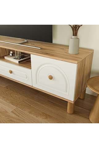Bohem Tv Ünitesi 180 Cm Mdf N Kapak Çizgili - Atlantik Çam Atlantik Çam