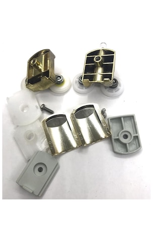 Duşa Kabin Gold Metal Tekeri 8 Adet Çap 24mm Altın