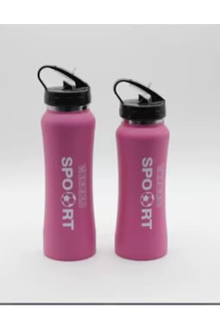 Matara 700 Ml Paslanmaz Çelik Suluk Paslanmaz Spor Model Pembe - Pembe