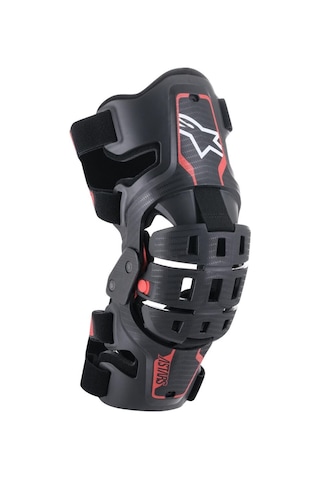 Alpinestars Youth Bionic 5s Diz Koruması Siyah Kırmızı Çok Renkli