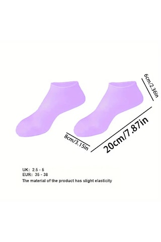 Pratikus Çift Katmanlı Silikon Topuk Çorabı