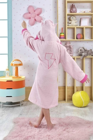 Ely Parker Kız Çocuk Bornozu, Pamuklu, Kapüşonlu, Süperkahraman Hero, Bebek 0 14 Yaş Elyprkr00978 Açık Pembe