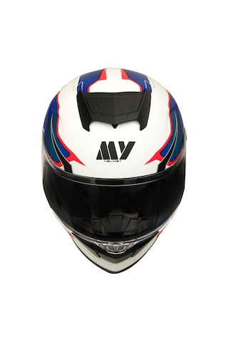 My Helmets Mks001-wbr Spoiler Güneş Vizörlü Şeffaf Full Face Motosiklet Kaskı Çok Renkli
