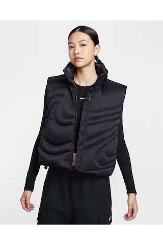 Newdaki Sportswear Swoosh Seri Oversıze Down Kadın Yelek-sportxstore Siyah