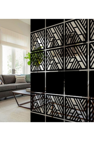 Lazer Kesim Paravan, Ahşap Separatör, Oda 4'lü Panel Levha Model31 40 X 40 Cm