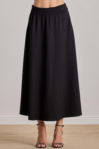 Maxi Siyah Simli Etek Siyah