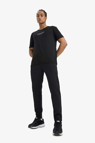 Defacto Slim Fit Sporcu İnce Jogger Eşofman Altı Dar Kesim Fermuarlı Basic Standart Paça S3309az25aubk81 Siyah-bk81