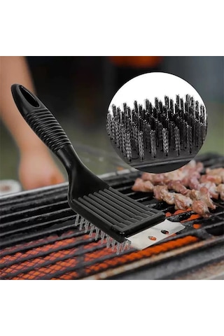 Bbq Izgara Temizleme Fırçası Paslanmaz Çelik Tel Mangal Ve Grill İçin Dayanıklı Temizleyici
