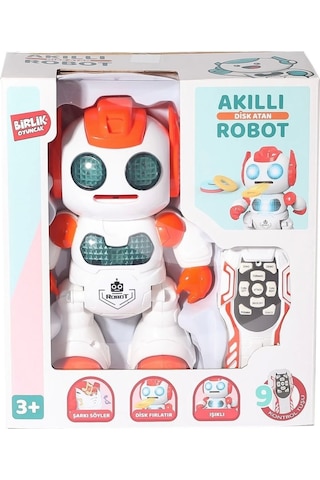 Birlik Oyuncak 606-30 Kumandalı Programlanabilir Disk Atan Akıllı Robot
