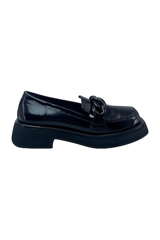 Albini 2610556r Hakiki Rugan Deri Loafer Ayakkabı Siyah