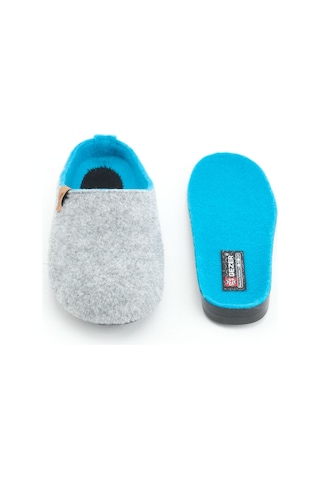 Gezer Kışlık Çıkarılabilir Comfort Taban Kadın Ev Terliği Gri