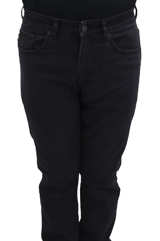 Hacker Denim Hacker Dmctekstil Erkek Füme Y454 Yüksek Bel Rahat Kesim Boru Paça Jean Pantolon