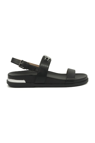 Nine West Ronı Siyah Kadın Düz Sandalet 000000000102051564