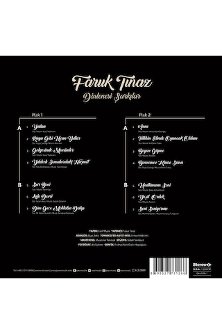 Faruk Tınaz - Dinlenesi Şarkılar 2 Plak