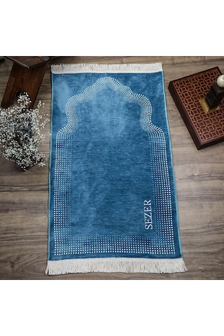 İsminizi Seccadeye Nakşediyoruz ,isme Özel Seccade Zümra Turkuaz 65x115 Cm - 430 Gr İsminizi Seccadeye Nakşediyoruz ,isme Özel S Çok Renkli