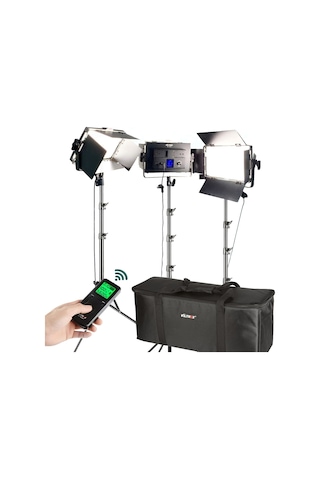 Viltrox VL-40T Renk Ayarlı Profesyonel LED Işık 3'lü Set
