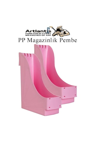 Plastik Magazinlik Pembe 2 Adet Plastik Kutu Klasörü Magazinlik A4 Dosya Ve Masa Düzenleyici Sınıf Ev Ofis