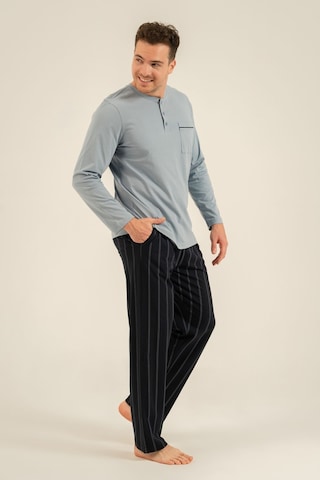 Arnetta Baba Oğul Stay Wild Mavi Uzun Kol Pijama Takım Ar3829-a-v1 Ar3829-a-v1