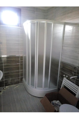 Mika Plastik Camlı Duşakabin + Oval Duşteknesi Nd300 Beyaz
