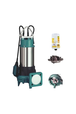 Kaysu Cut1500 T Bıçaklı,öğütücülü Dalgıç Su Pompası Trifaze Panolu