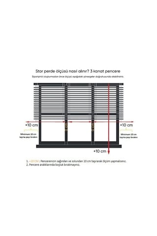 Narinlife Krem Geniş Plise Zebra Stor Güneşlik Perde