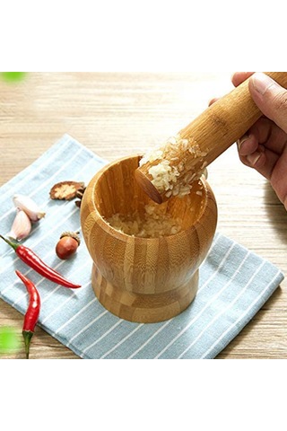 Çok İşlevli Bambu Dövülen Sarımsak Kavanozu Diğer