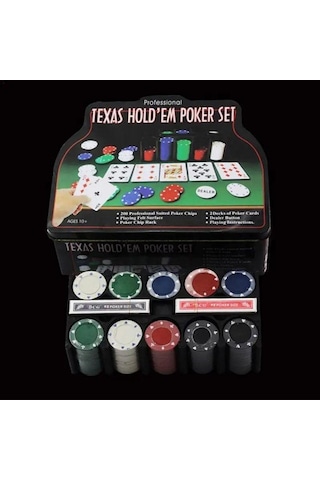 Texas Hold'em Poker Set 200 Chip