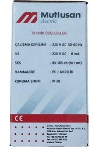 Mutlusan Led Flaşörlü Elektronik Siren