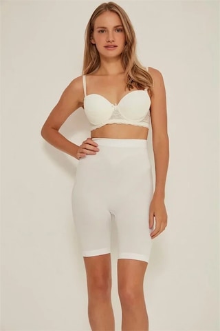 Veraura Lifestyle Beyaz Mı 3005 Soft Uzun Paçalı Boxer Korse