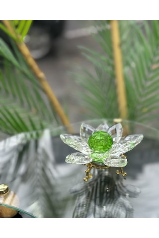 Elara Dekoratif Ayaklı Lotus Gold